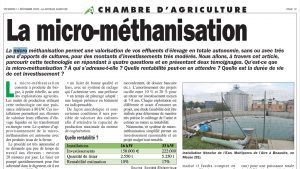 Articles - Actualités - La microméthanisation