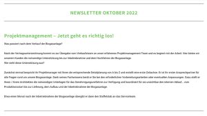 Nachrichten - Newsletter Oktober 2022 - Thumbnail DE