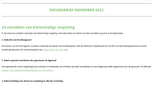 Nieuws - Biolectric Nieuwsbrief november 2022