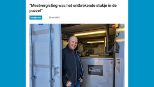 Nieuws - Biolectric - Melkveebedrijf.nl -Mestvergisting was het ontbrekende stukje - Thumbnail