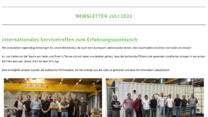 Nachrichten - Newsletter Juli 2023 - Biolectric Biogas Anlage - Thumbnail