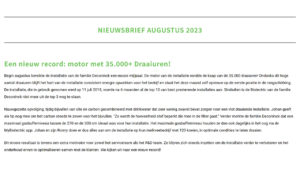 Biolectric - nieuwsbrief augustus 2023 - Thumbnail
